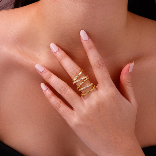 Aureline Collection - Luster Ring Set