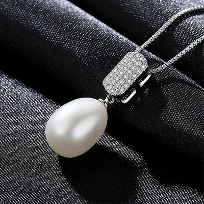 Coriumpera® S925 Sterling pendant clavicle  Freshwater Pearl Necklace