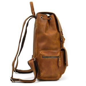 Coriumpera®️ Men's Crazy Horse genuine Leather Backpack