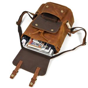 Coriumpera®️ Men's Crazy Horse genuine Leather Backpack