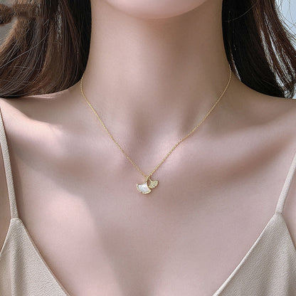 Coriumpera® Luxury Shell Ginkgo Leaf Necklace