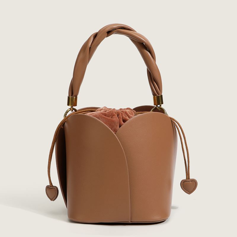 Style Fashion Women Bag In Handbags Genuine Leather Tote Sling Shoulder Ladies Handbag Luxury Flowers Design Bucket Bags