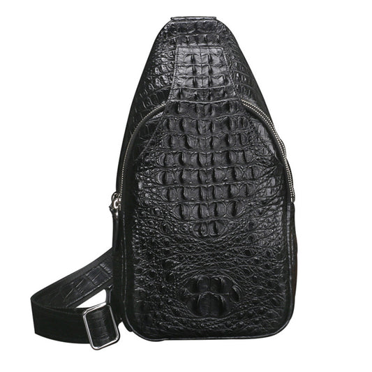 Coriumpera® Crocodile Leather Chest Bag Men's Casual Crossbody