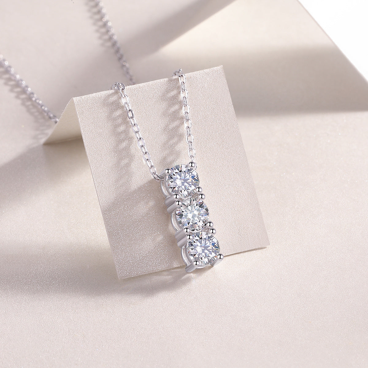 Luna Moissanite Pendant Duo