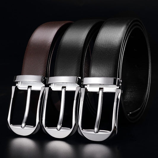 Pin buckle casual business belt