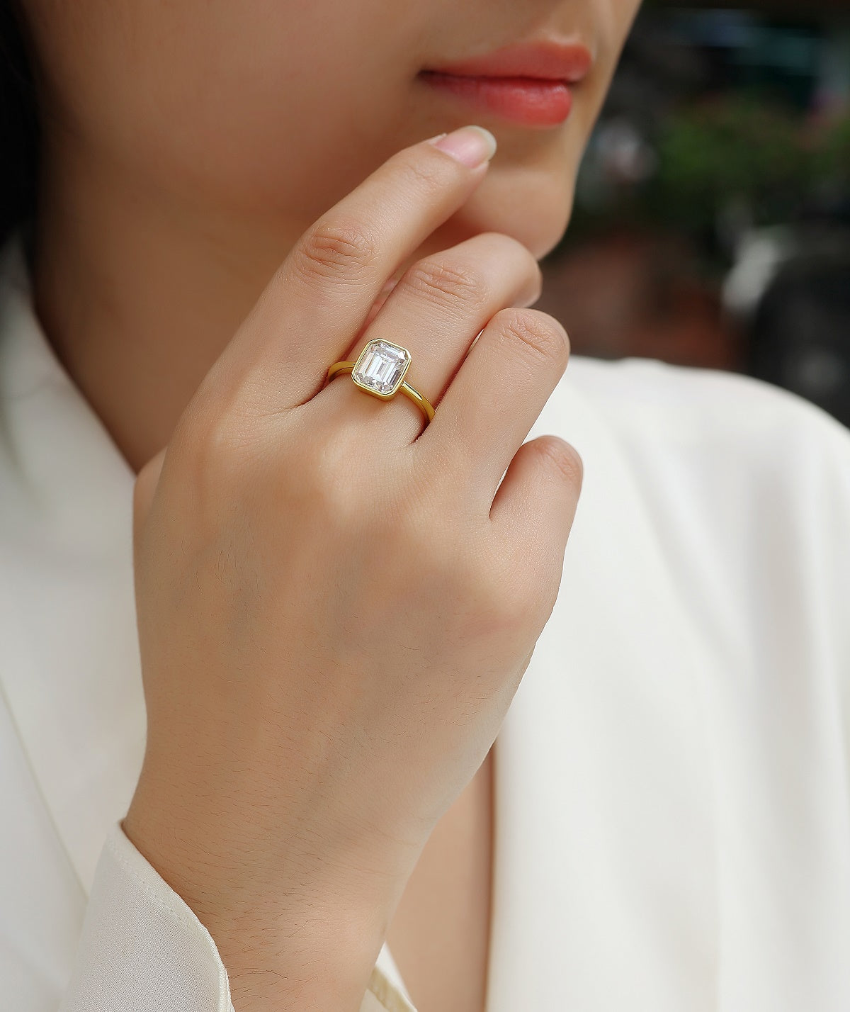 Zenith Moissanite Ring