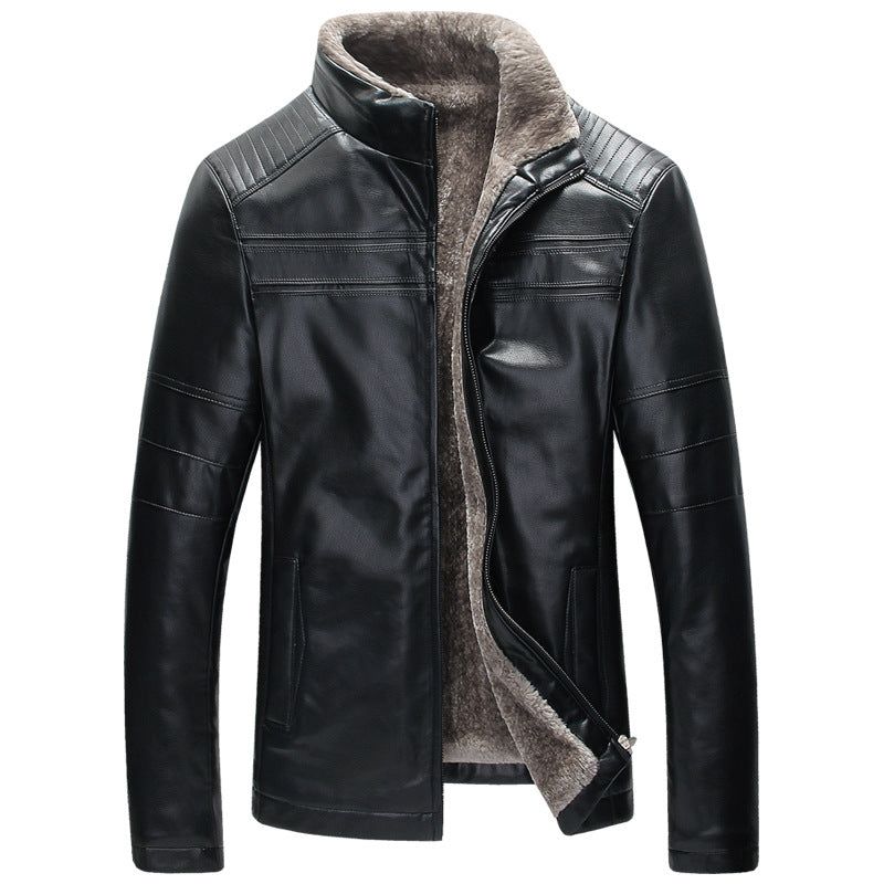 Coriumpera® ArcticForge LuxeGuard Men's CozyCraze PU Leather Jacket