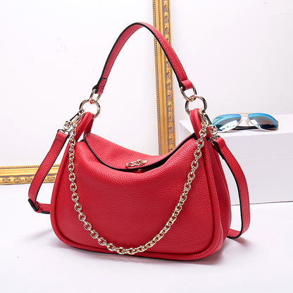 Coriumpera® Women Chain Leather Tote Bag