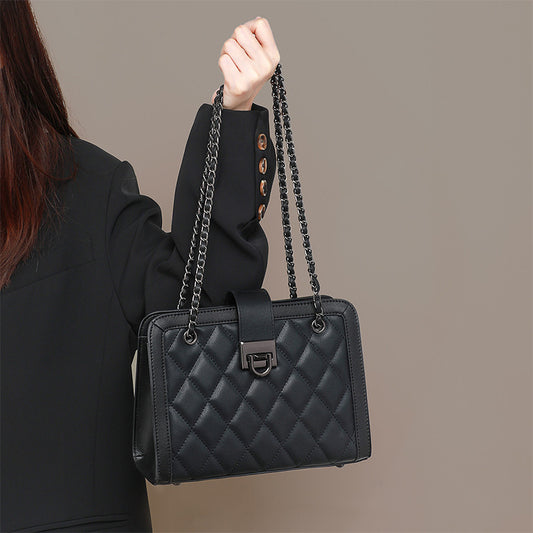 Coriumpera® Women's Crossbody Genuine Leather Chain Bag