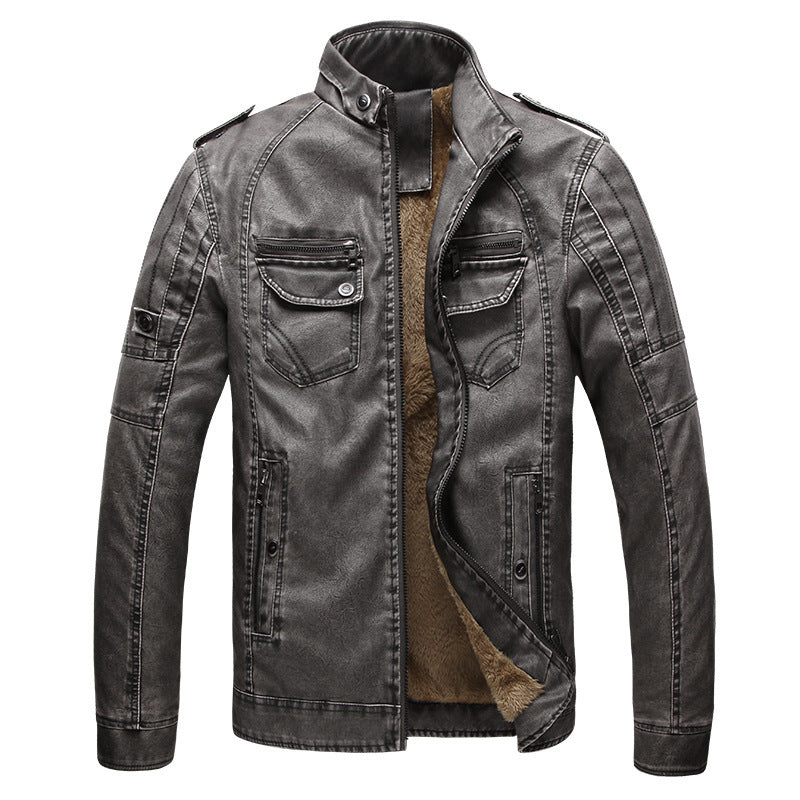 Coriumpera® VelvetCraft RetroLuxe Cowhide Elegance Jacket