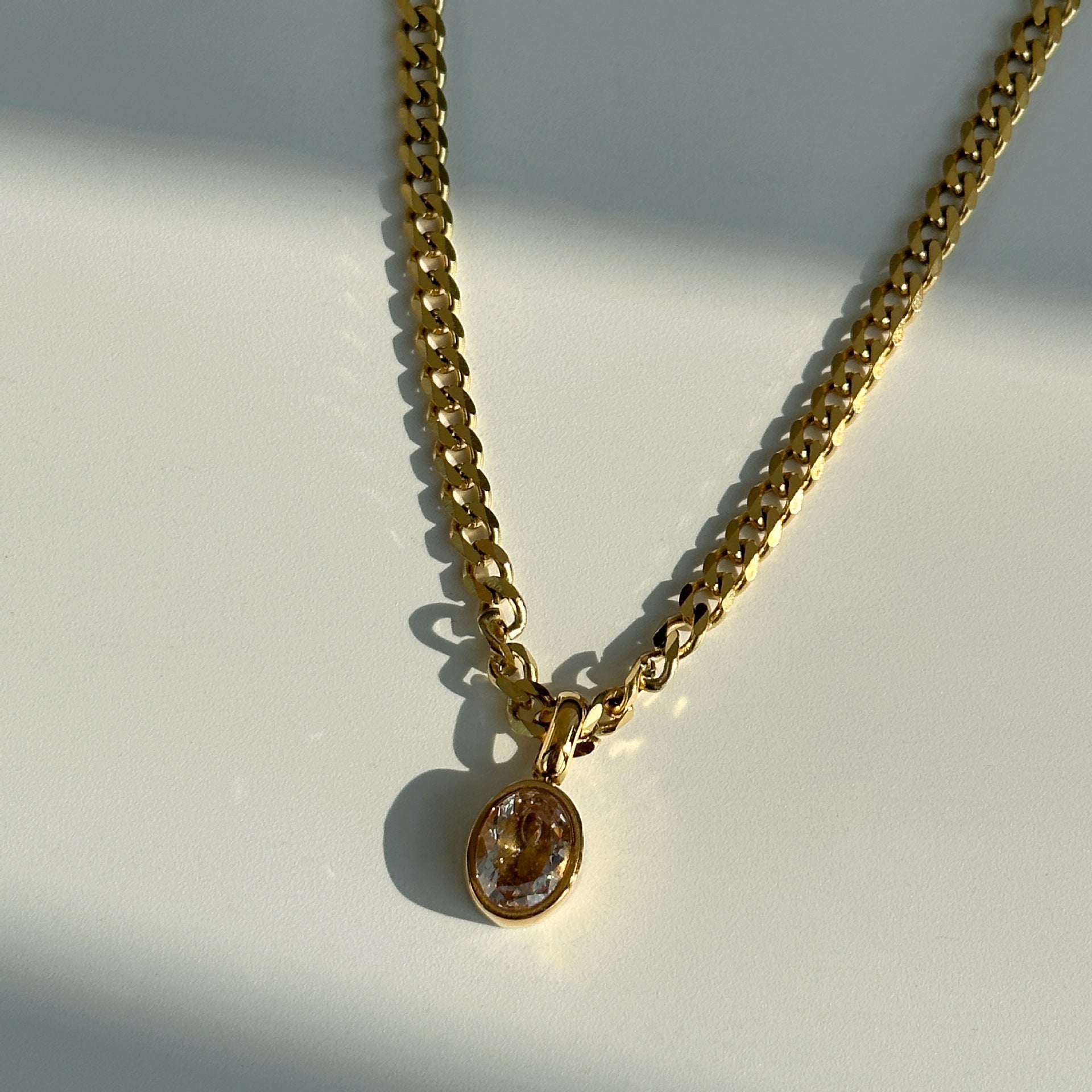 Stella Cuban 18k Gold Plated Necklace
