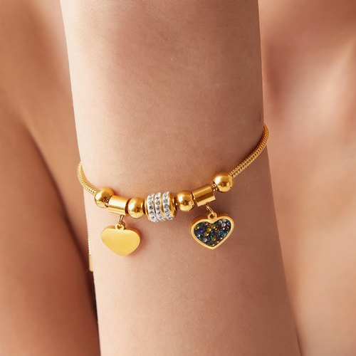 Amara Heart Bracelet 18k Gold Plated