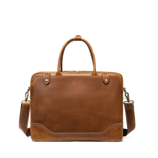 Coriumpera®️ Crazy Horse Leather Men's Briefcase Handbag