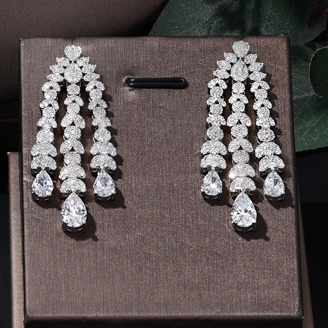 Coriumpera® BridalBliss Jewelry Set - Necklace, Earring, Ring, Bracelet