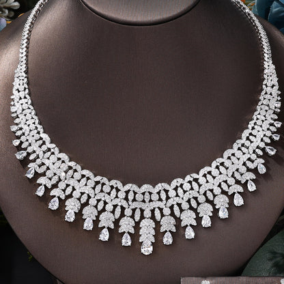 Coriumpera® BridalBliss Jewelry Set - Necklace, Earring, Ring, Bracelet