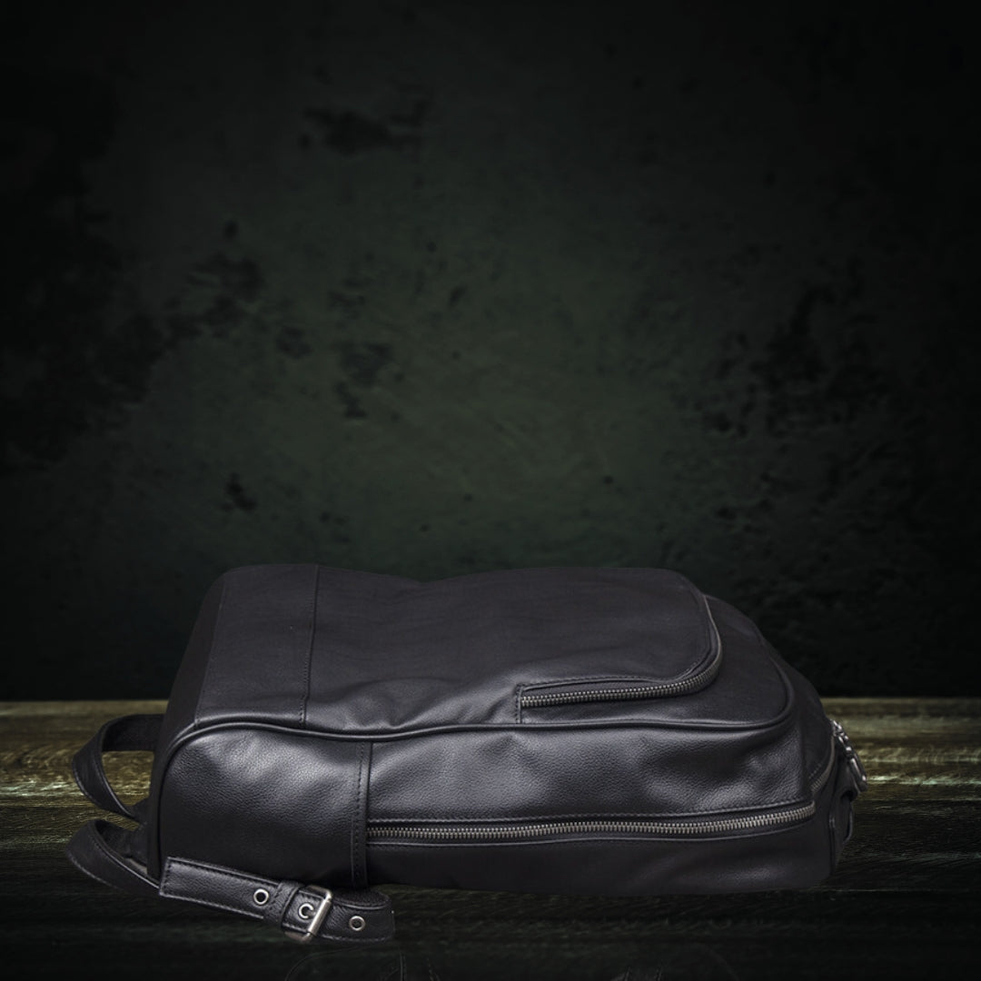 Coriumpera®️ Men's Leather Academic, Travel Backpack