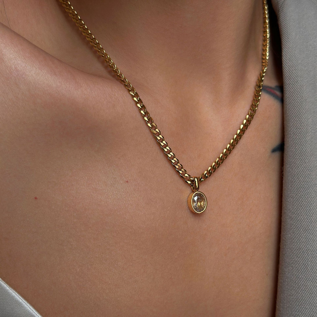 Stella Cuban 18k Gold Plated Necklace