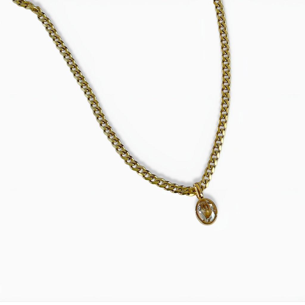 Stella Cuban 18k Gold Plated Necklace
