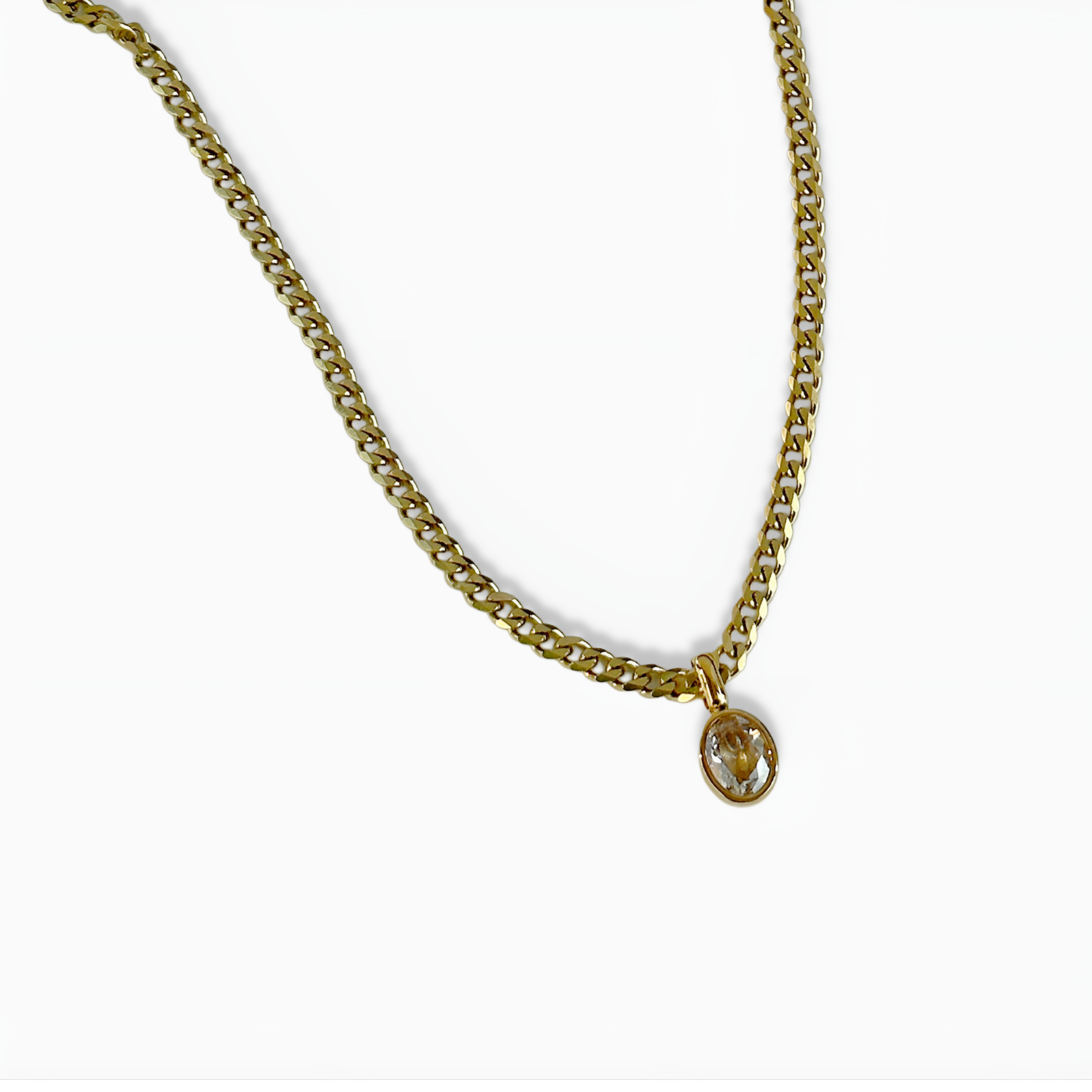 Stella Cuban 18k Gold Plated Necklace