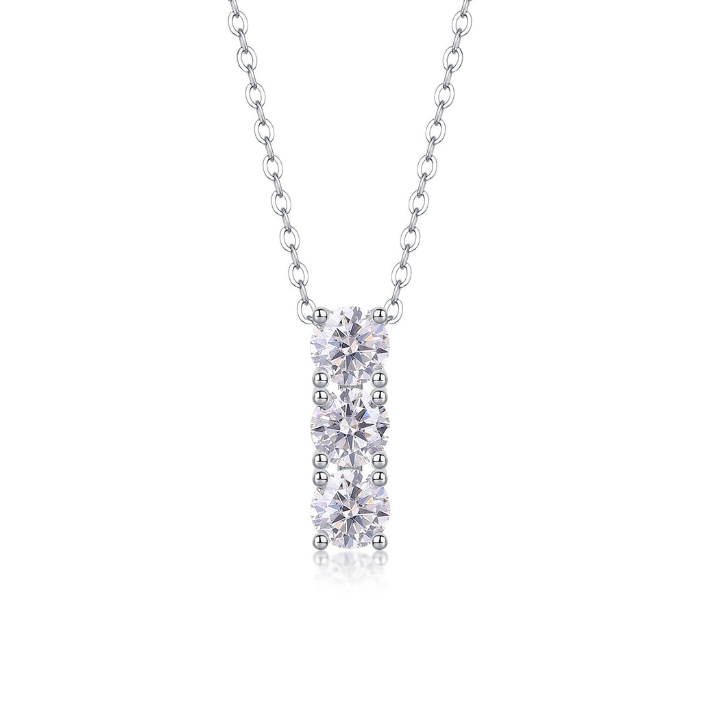 Luna Moissanite Pendant Duo