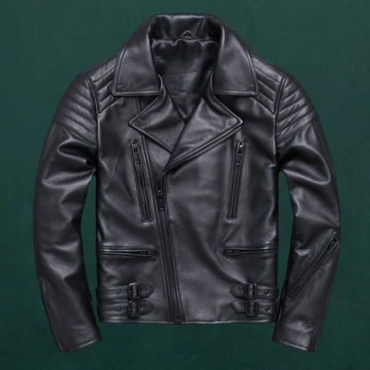 Coriumpera® LuxLeather ArcticShield SlimFit Hooded Jacket