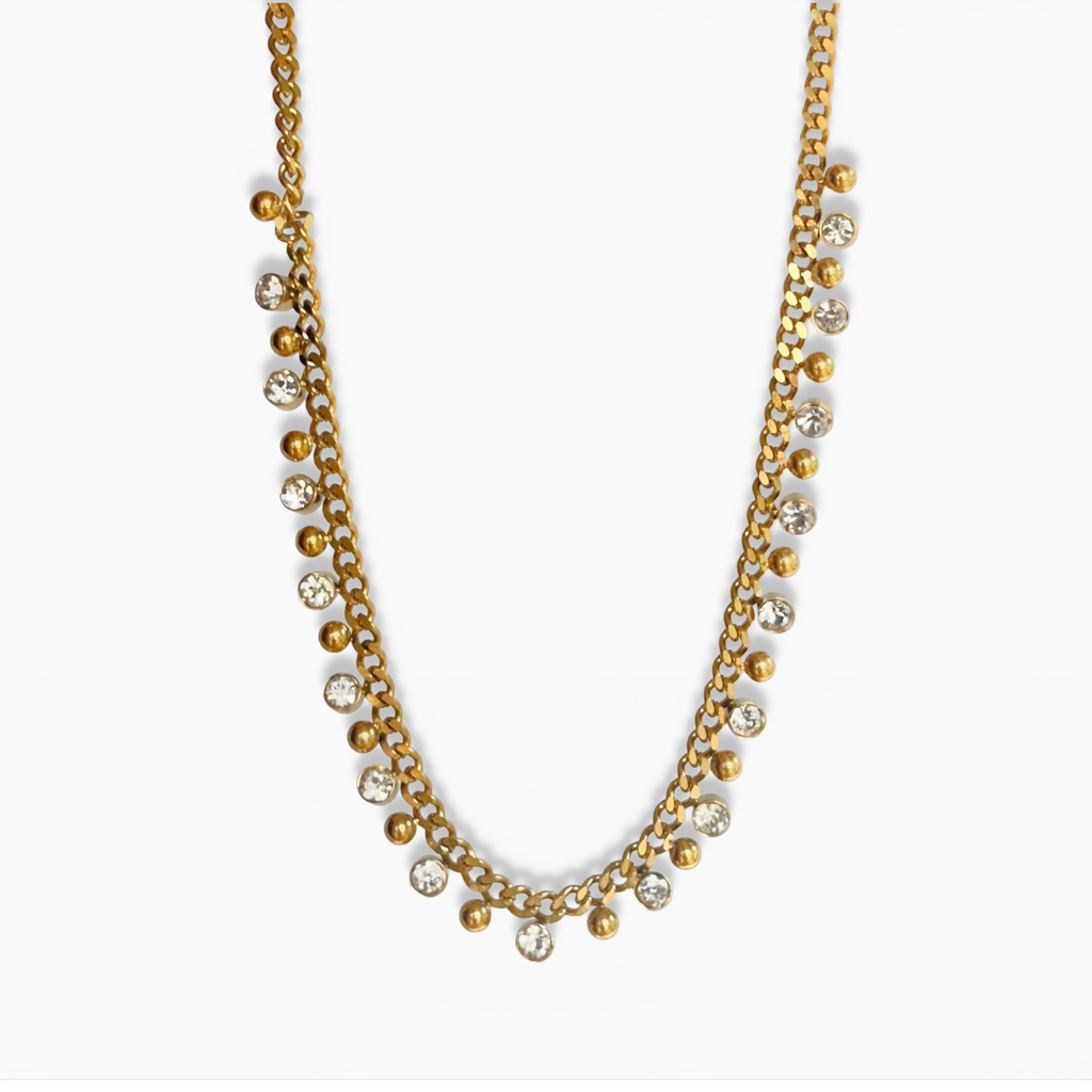 Stella Tassel Necklace 18k Gold Plated